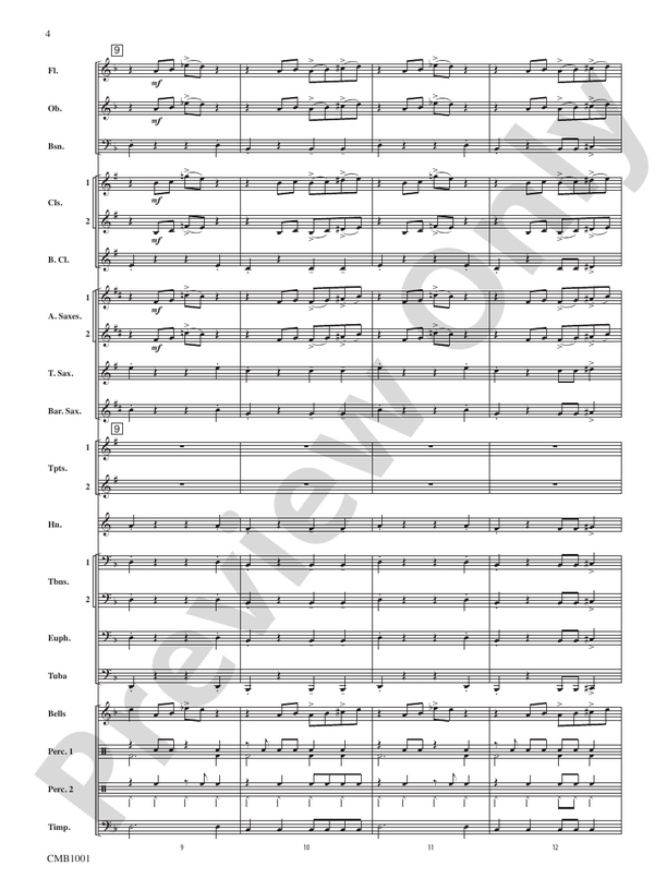 Circuits - Concert Band Conductor Score & Parts (Digital Download)