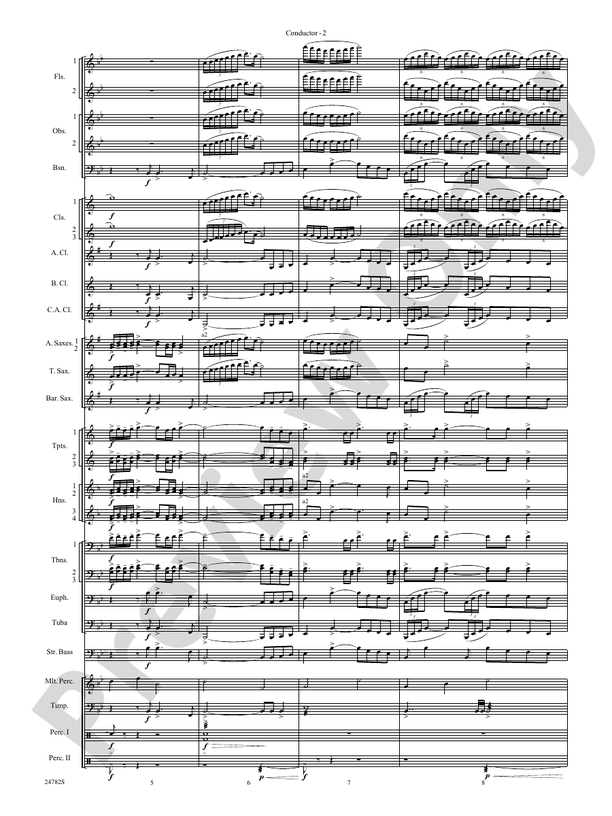 Buffalo Dances - Concert Band Conductor Score & Parts (Digital Download)