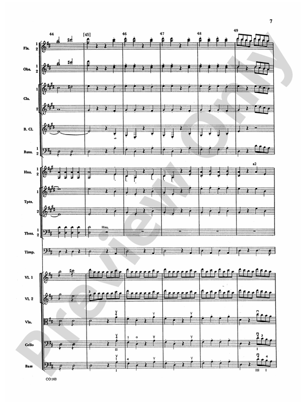 The Marriage of Figaro -- Overture – Full Orchestra Conductor Score & Parts (Digital Download)