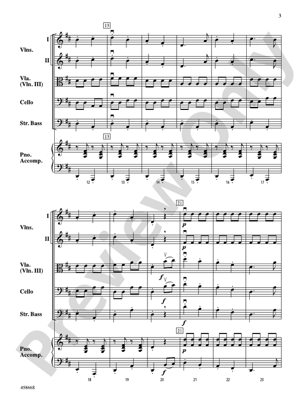 The Polka Dot Polka - String Orchestra Conductor Score & Parts (Digital Download)