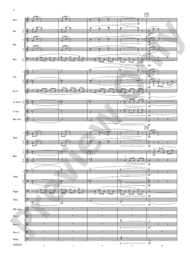 Midnight Ride - Concert Band Conductor Score & Parts (Digital Download)