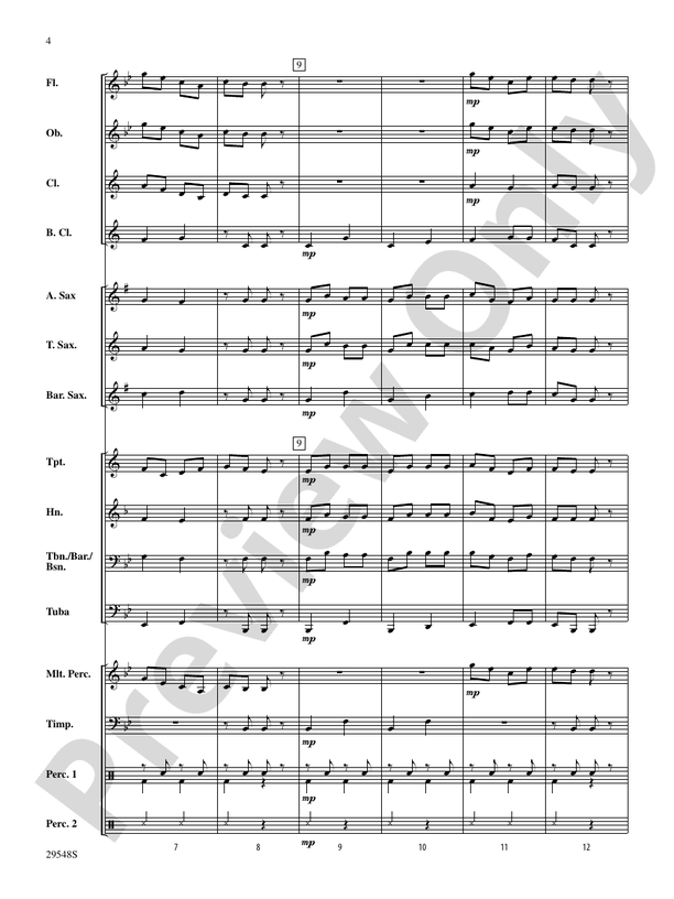Belwin Very Beginning Band Kit #4 - Concert Band Conductor Score & Parts (Digital Download)