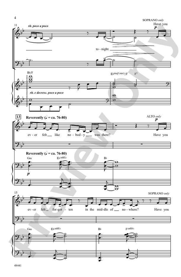 Found/Tonight – SAB Choral Octavo (Digital Download)