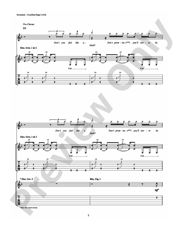 Crucified - Guitar TAB (Digital Download)