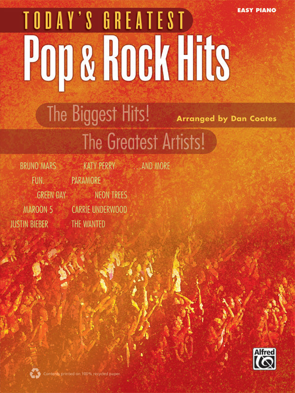 Today's Greatest Pop & Rock Hits - Easy Piano