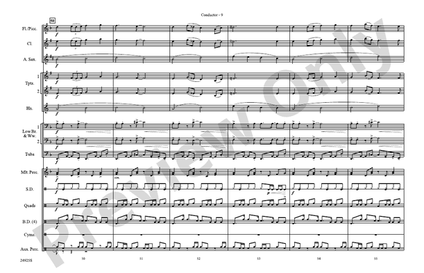 A New World, Movement Three – Marching Band Conductor Score & Parts (Digital Download)