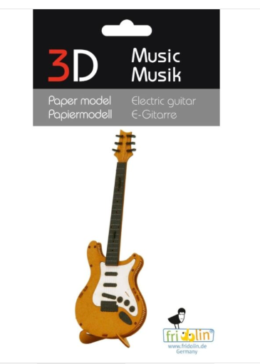 3D Paper Model Electric Guitar