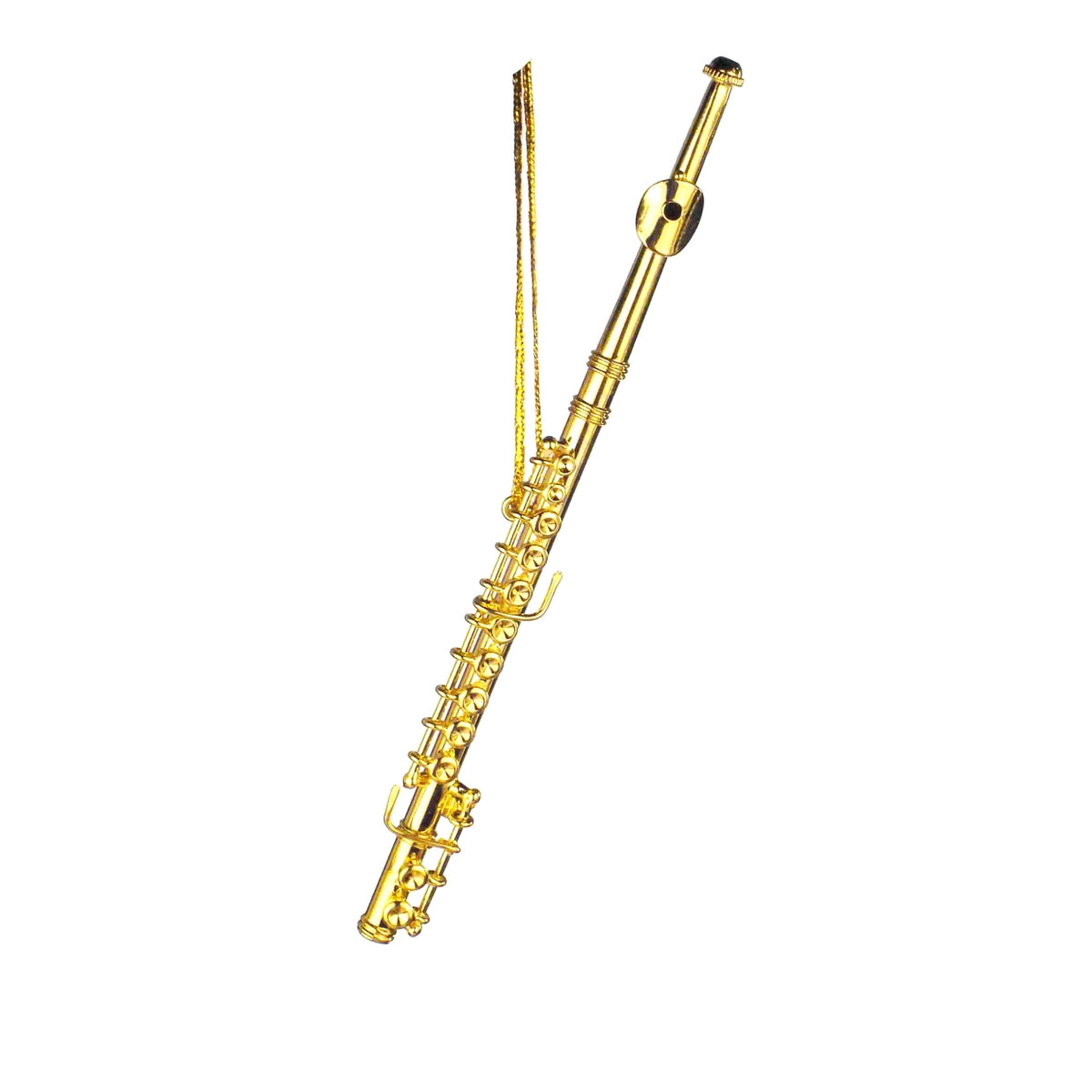 Gold Flute Christmas Decoration
