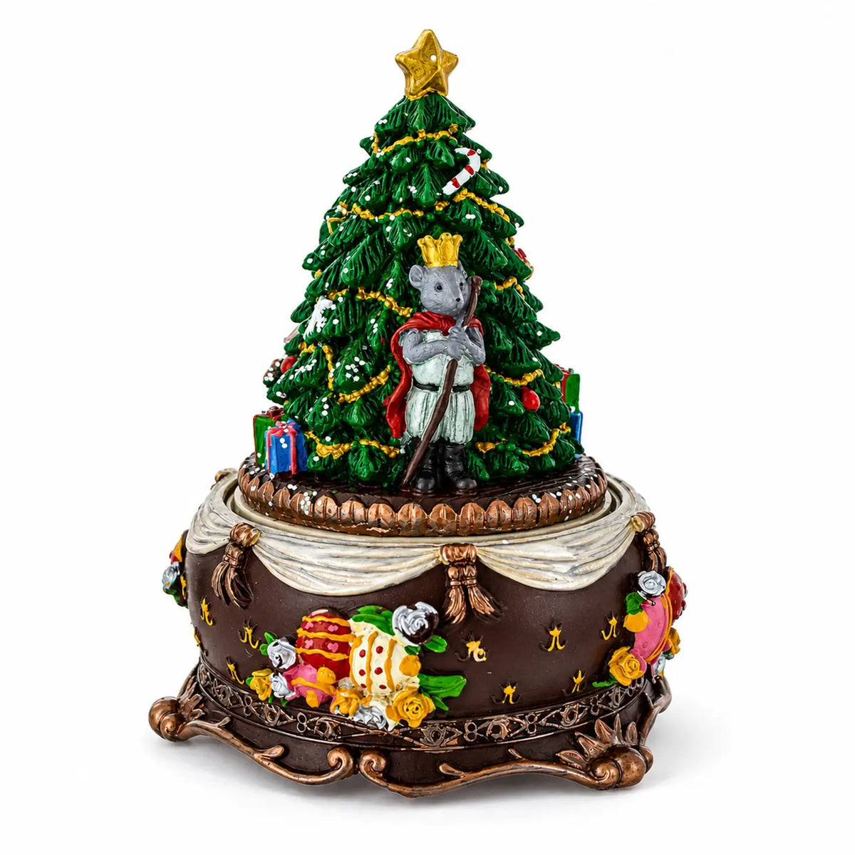 Nutcracker Ballerina Christmas Tree Music Box