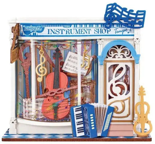 Diy Mini Store Melody Instrument Shop