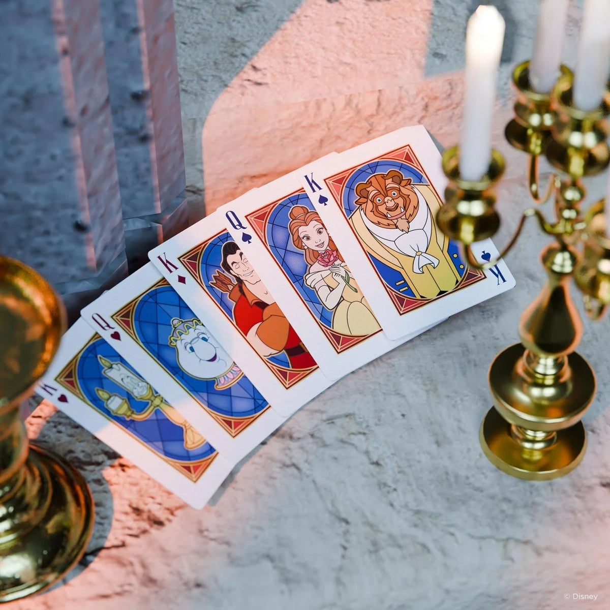 Playing Cards Featuring Characters from Disneys Beauty & the Beast