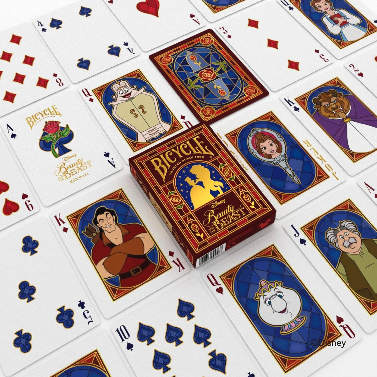 Playing Cards Featuring Characters from Disneys Beauty & the Beast