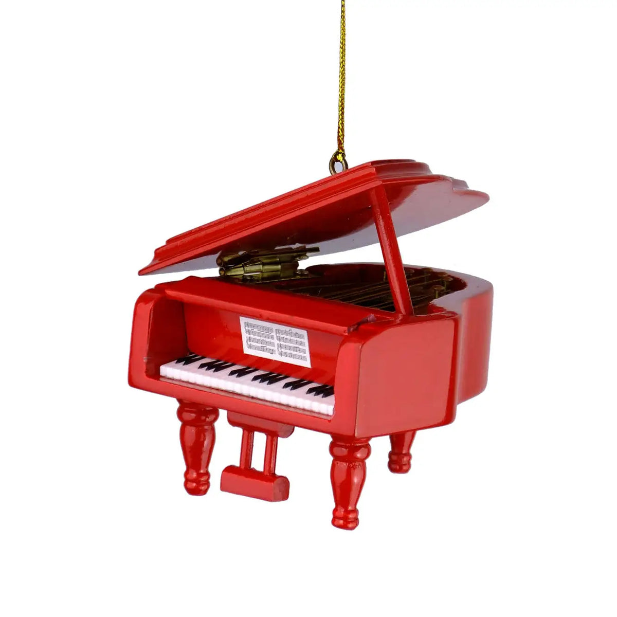 Red Grand Piano Christmas Decoration