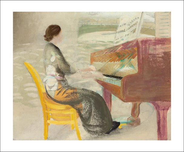 Greeting Card "Woman Playing the Piano"