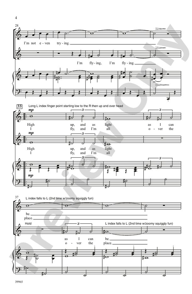 I'm Flying (from Peter Pan) – 2-Part Choral Octavo (Digital Download)