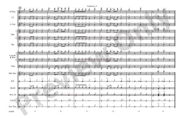 Shorties #16 – Marching Band Conductor Score & Parts (Digital Download)