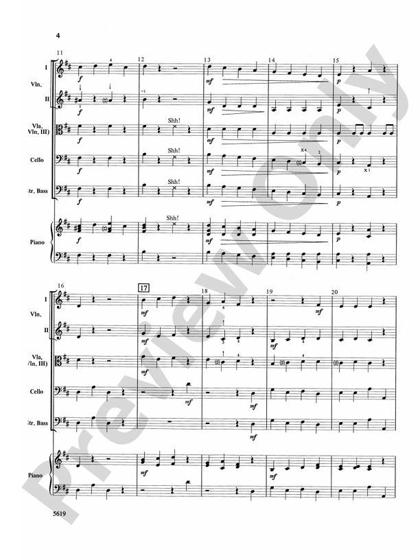 Downtown Suite for Strings – String Orchestra Conductor Score & Parts (Digital Download)