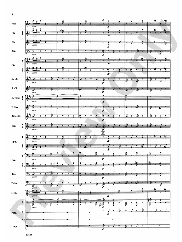 Night in the Tropics - Concert Band Conductor Score & Parts (Digital Download)