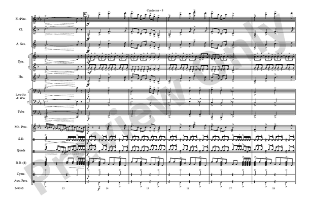 How the West Was Won – Marching Band Conductor Score & Parts (Digital Download)