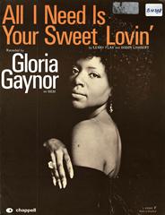 All I Need Is Your Sweet Lovin' - Gloria Gaynor - PVG (Digital Download)