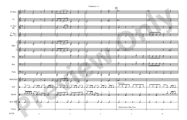 Cartoon Capers – Marching Band Conductor Score & Parts (Digital Download)