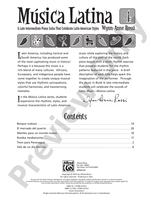 Musica Latina, Book 4 - Piano (Digital Download)