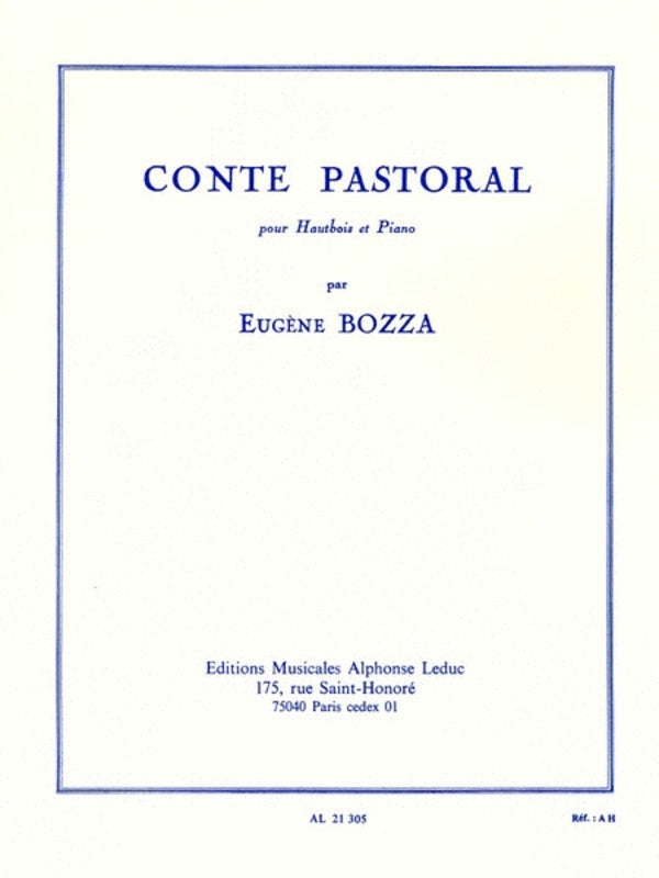 Bozza - Conte Pastoral - Oboe/Piano Accompaniment Leduc AL21305