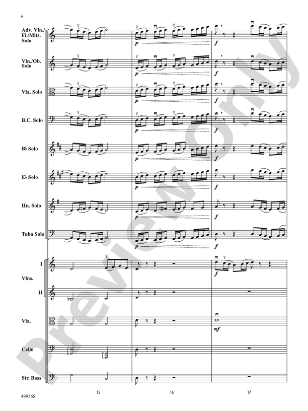 A Chameleon Concerto - String Orchestra Conductor Score & Parts (Digital Download)