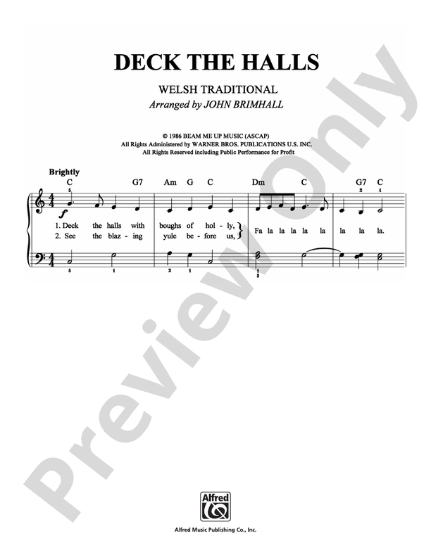 Deck the Halls - DSM-PS-0007158 - Easy Piano (Digital Download)