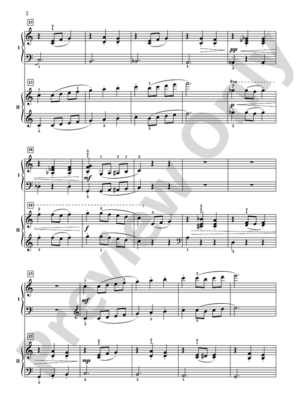 The Ice Palace - 2 Pianos, 4 Hands (Digital Download)