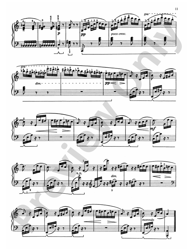 Beethoven - Beethoven: 13 of His Most Popular Piano Pieces - Piano (Digital Download)