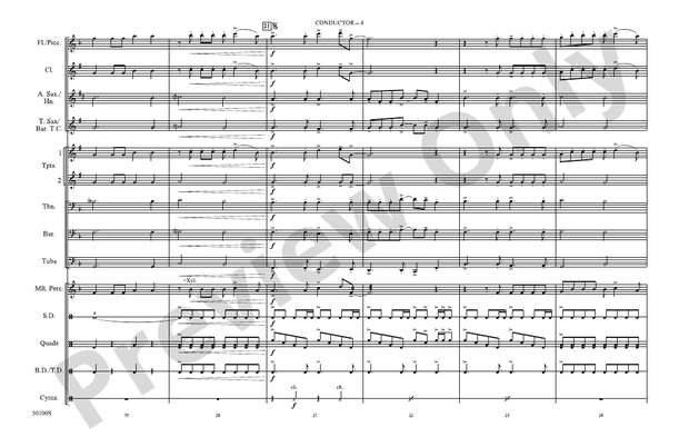 Changes – Marching Band Conductor Score & Parts (Digital Download)