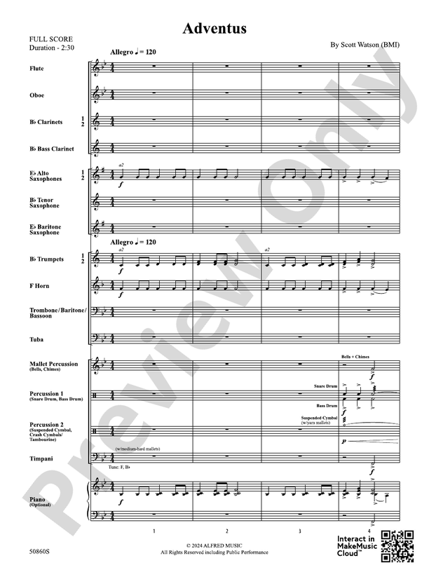Adventus – Concert Band Conductor Score & Parts (Digital Download)