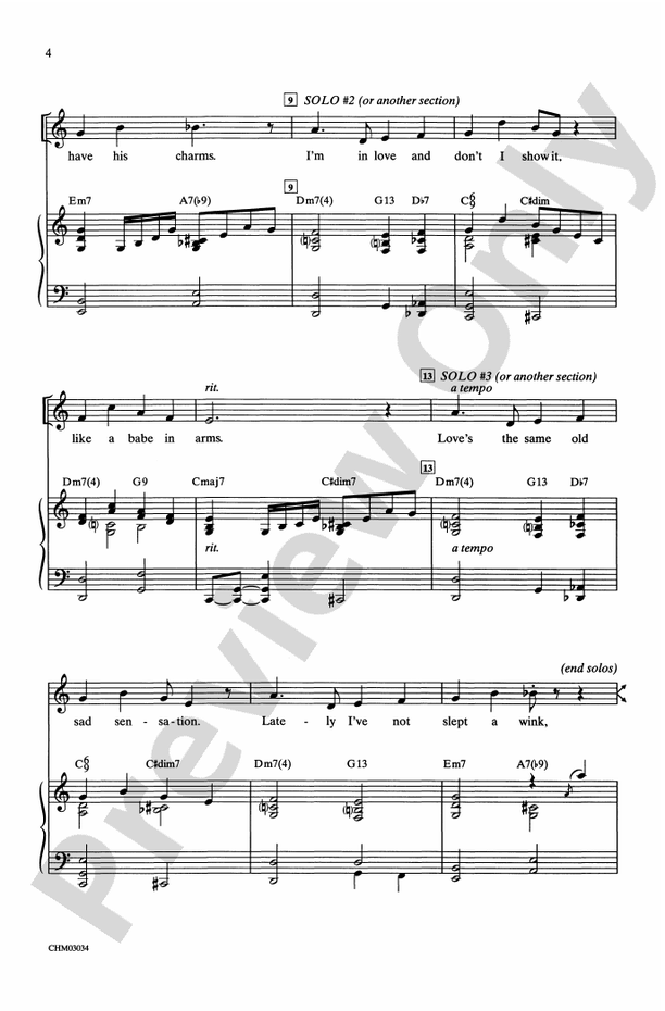 Bewitched (from Pal Joey) – SSA Choral Octavo (Digital Download)