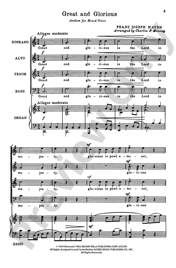 Great and Glorious – SATB Choral Octavo (Digital Download)