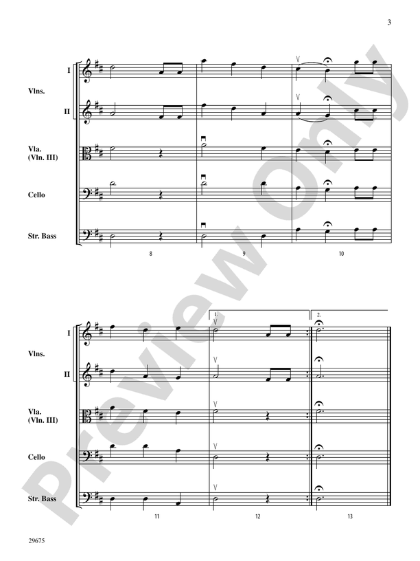 Special Occasions (Music for Special Occasions and Events) – String Orchestra Conductor Score & Parts (Digital Download)