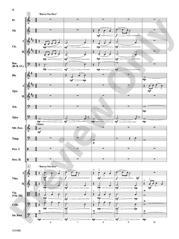 The Dark Knight, Selections from – Full Orchestra Conductor Score & Parts (Digital Download)