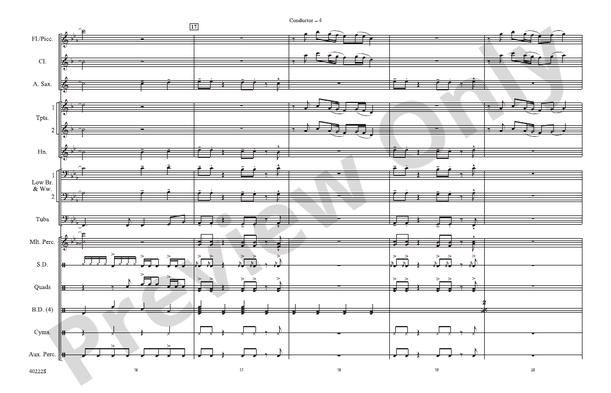 Bad Girls – Marching Band Conductor Score & Parts (Digital Download)