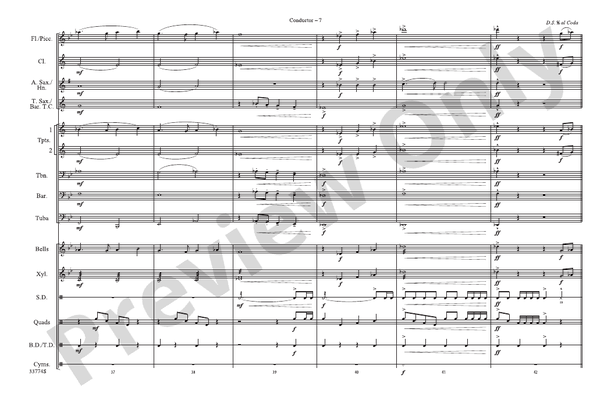 El Zorro – Marching Band Conductor Score & Parts (Digital Download)
