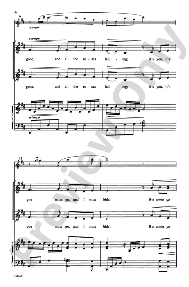 Danny Boy – SSAA Choral Octavo (Digital Download)