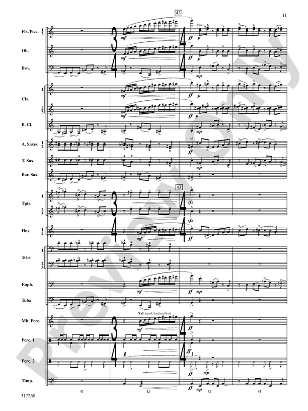 Velocity - Concert Band Conductor Score & Parts (Digital Download)