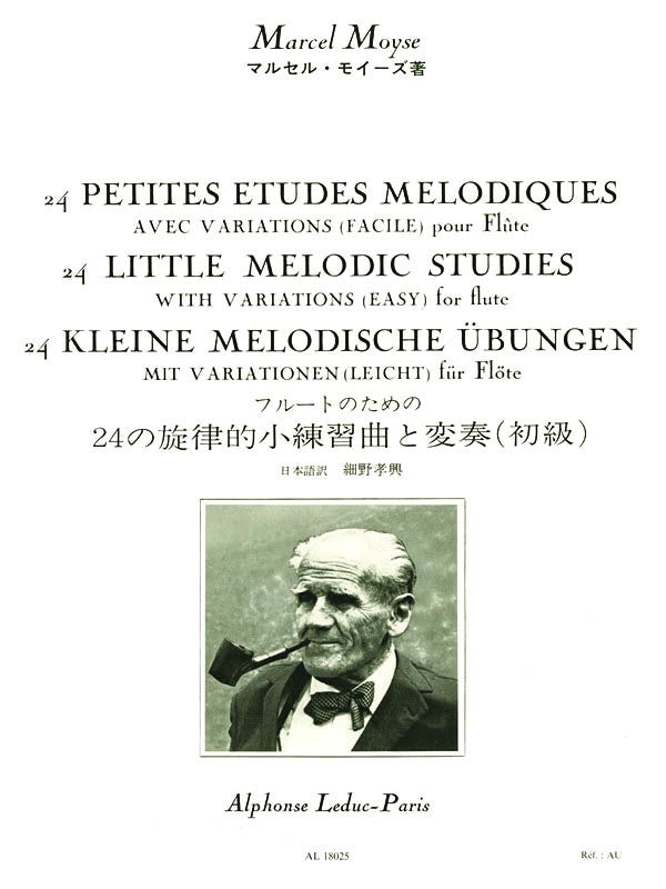 Moyse - 24 Little Melodic Studies with Variations (Easy) - Flute Solo Leduc AL18025