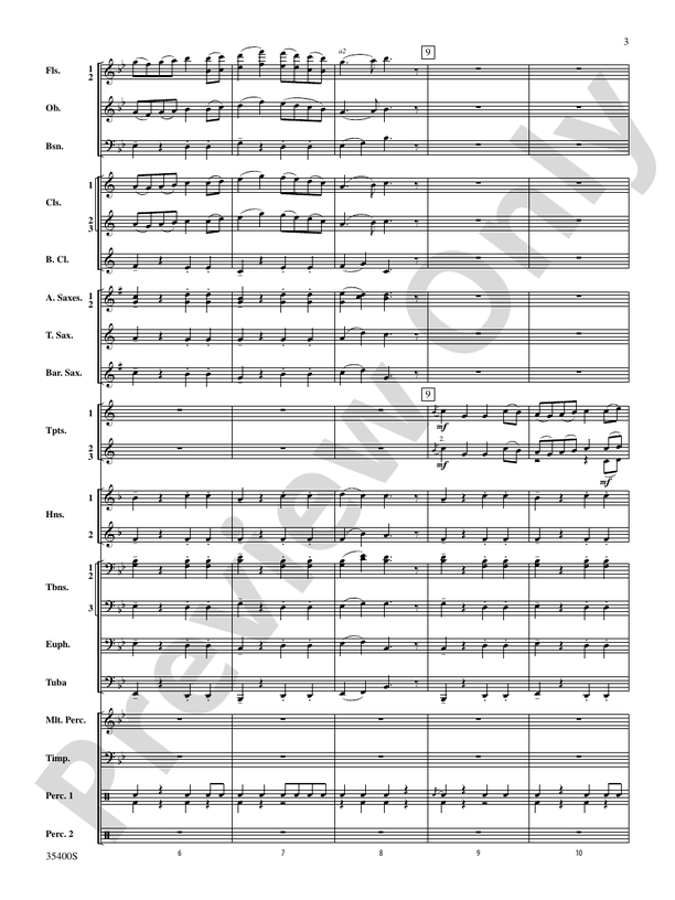 Morris Dance Tunes - Concert Band Conductor Score & Parts (Digital Download)