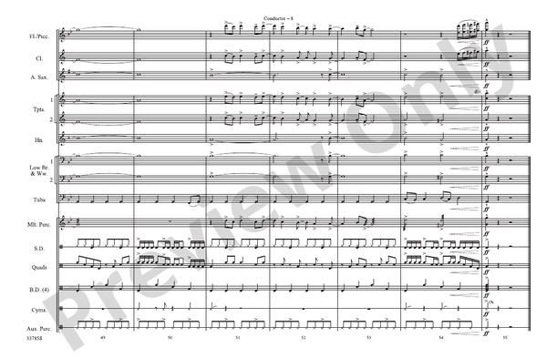 Fame – Marching Band Conductor Score & Parts (Digital Download)