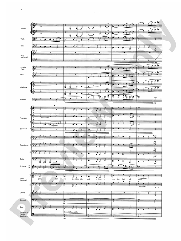 America! Patriotic Themes (as played at Disney World) – Full Orchestra Conductor Score & Parts (Digital Download)