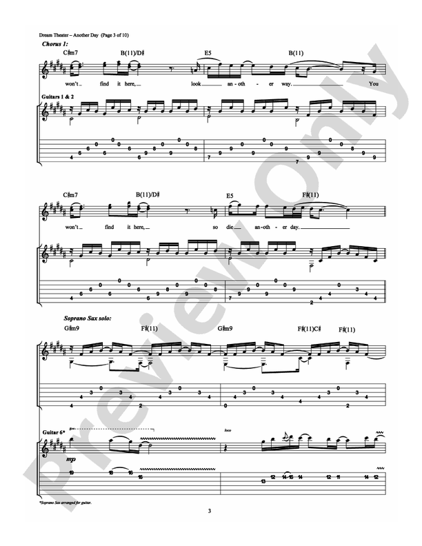 Another Day - Guitar TAB (Digital Download)