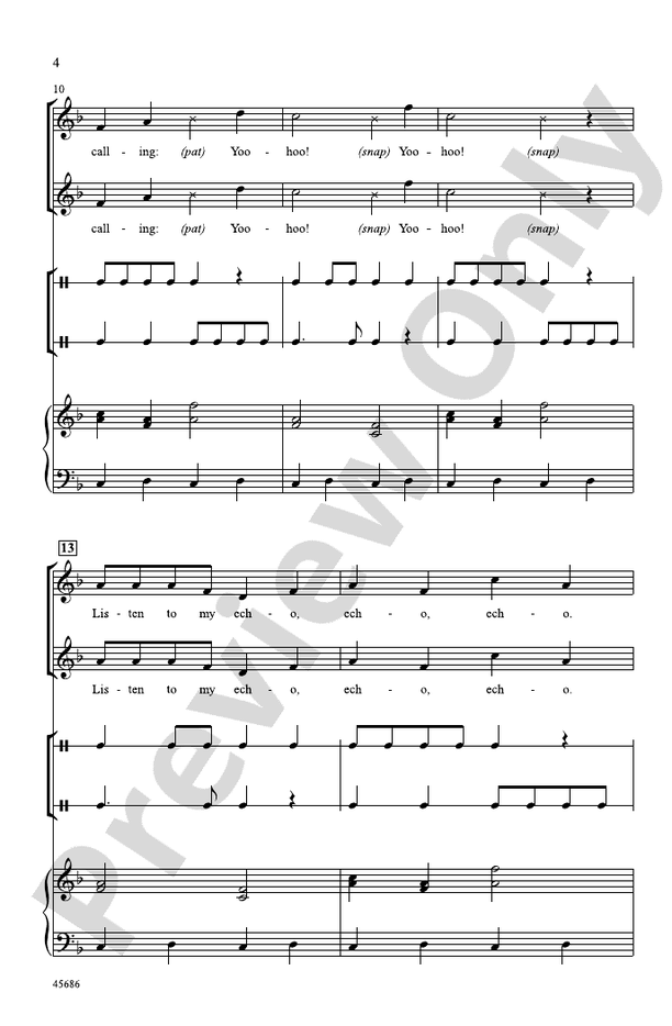 Echo – 2-Part Choral Octavo (Digital Download)