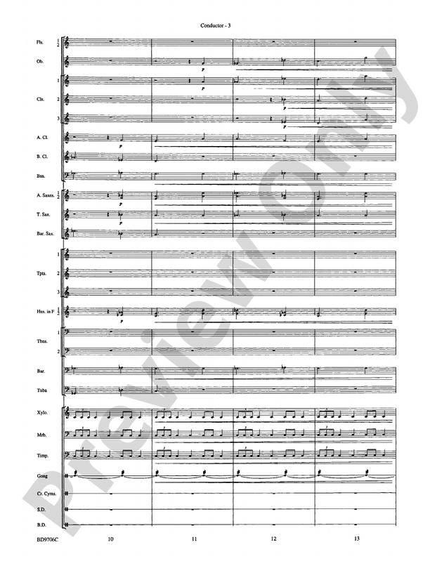 Mars ("The Bringer of War," from The Planets) - Concert Band Conductor Score & Parts (Digital Download)