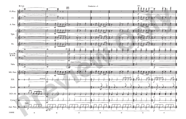 Roundabout – Marching Band Conductor Score & Parts (Digital Download)