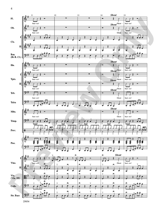 A Rockin' Halloween – Full Orchestra Conductor Score & Parts (Digital Download)